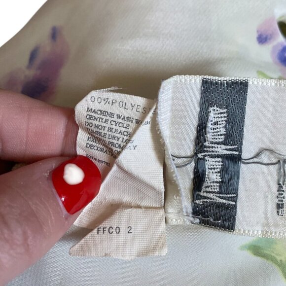 Vintage Natori x Neiman Marcus Floral Maxi Slip Dress Large - Picture 8 of 9